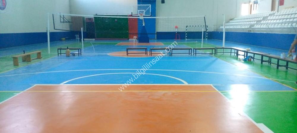 Çanakkale Spor Salonu Zemin Projesi Tamamlandı